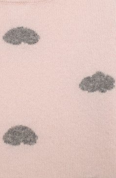 Детский кашемировый пуловер OSCAR ET VALENTINE розового цвета, арт. PUL01CLOUDS | Фото 3 (Рукава: Короткие; Материал внешний: Шерсть, Кашемир; Девочки Кросс-КТ: Пуловер-одежда; Ростовка одежда: 12 мес | 80 см, 18 мес | 86 см, 2 года | 92 см, 0 - 3 мес | 50 - 60 см, 6 мес | 68 см, 9 мес | 74 см)