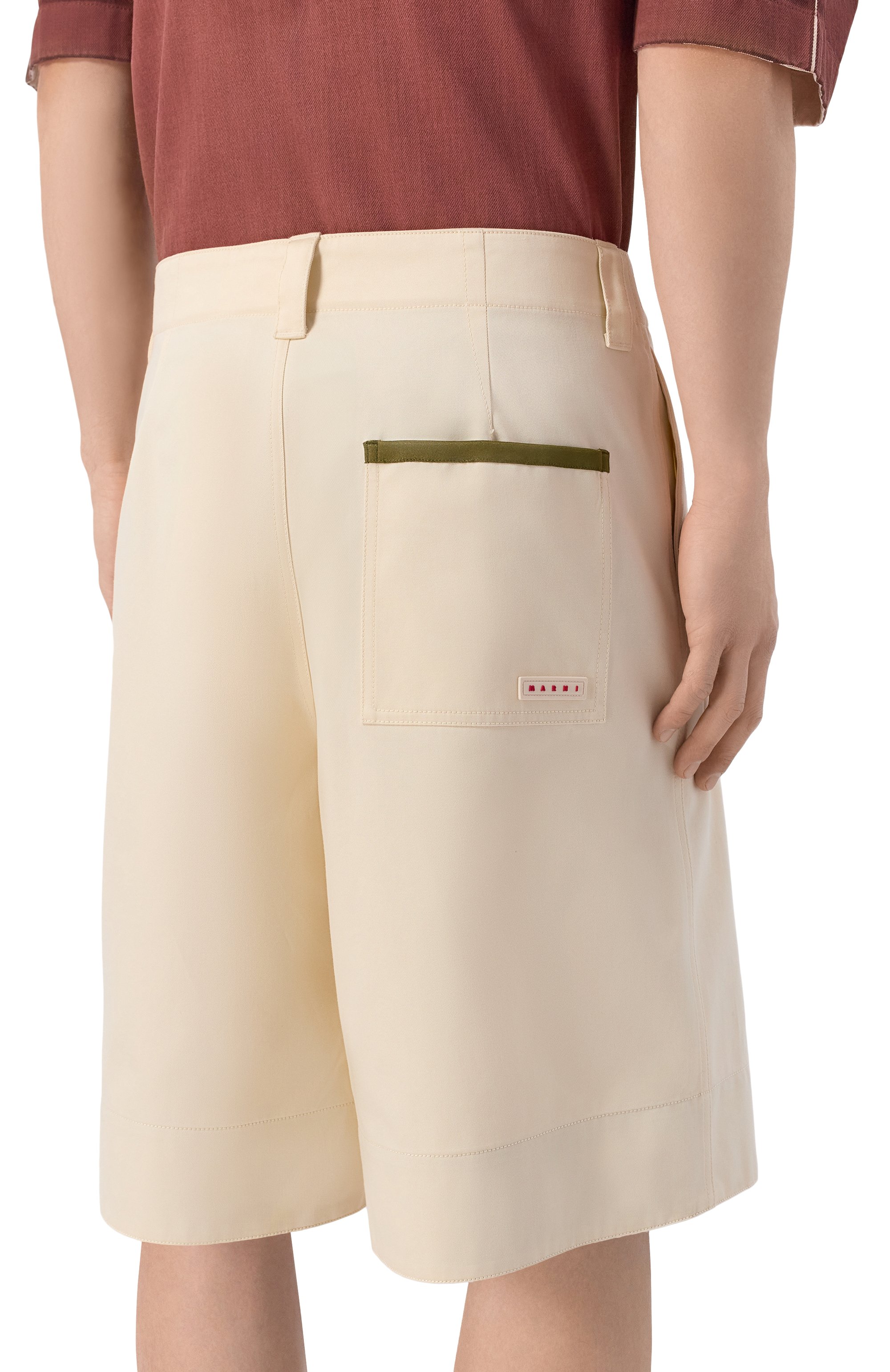 Хлопковые шорты MARNI, арт. PUMU0331QX/UTC567, фото 4