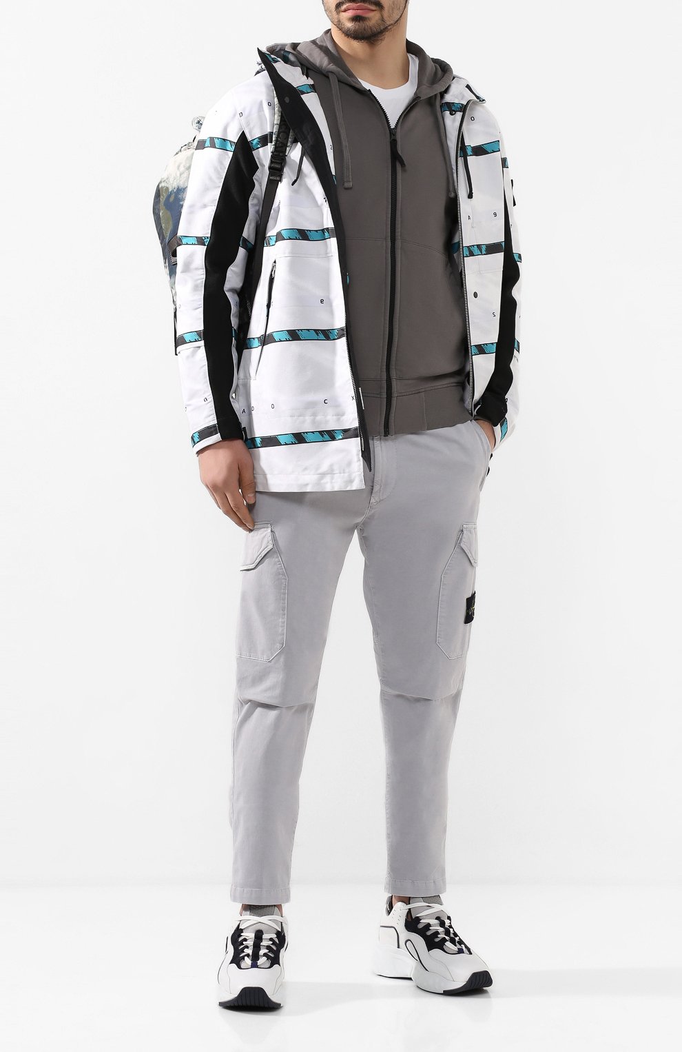 Хлопковая толстовка STONE ISLAND, арт. 721564251, фото 2