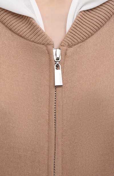 Шерстяной кардиган MAX AND MOI бежевого цвета по цене 38850 руб., арт. E21GALIANA, фото 5 Шерстяной кардиган MAX AND MOI, арт. E21GALIANA, фото 5