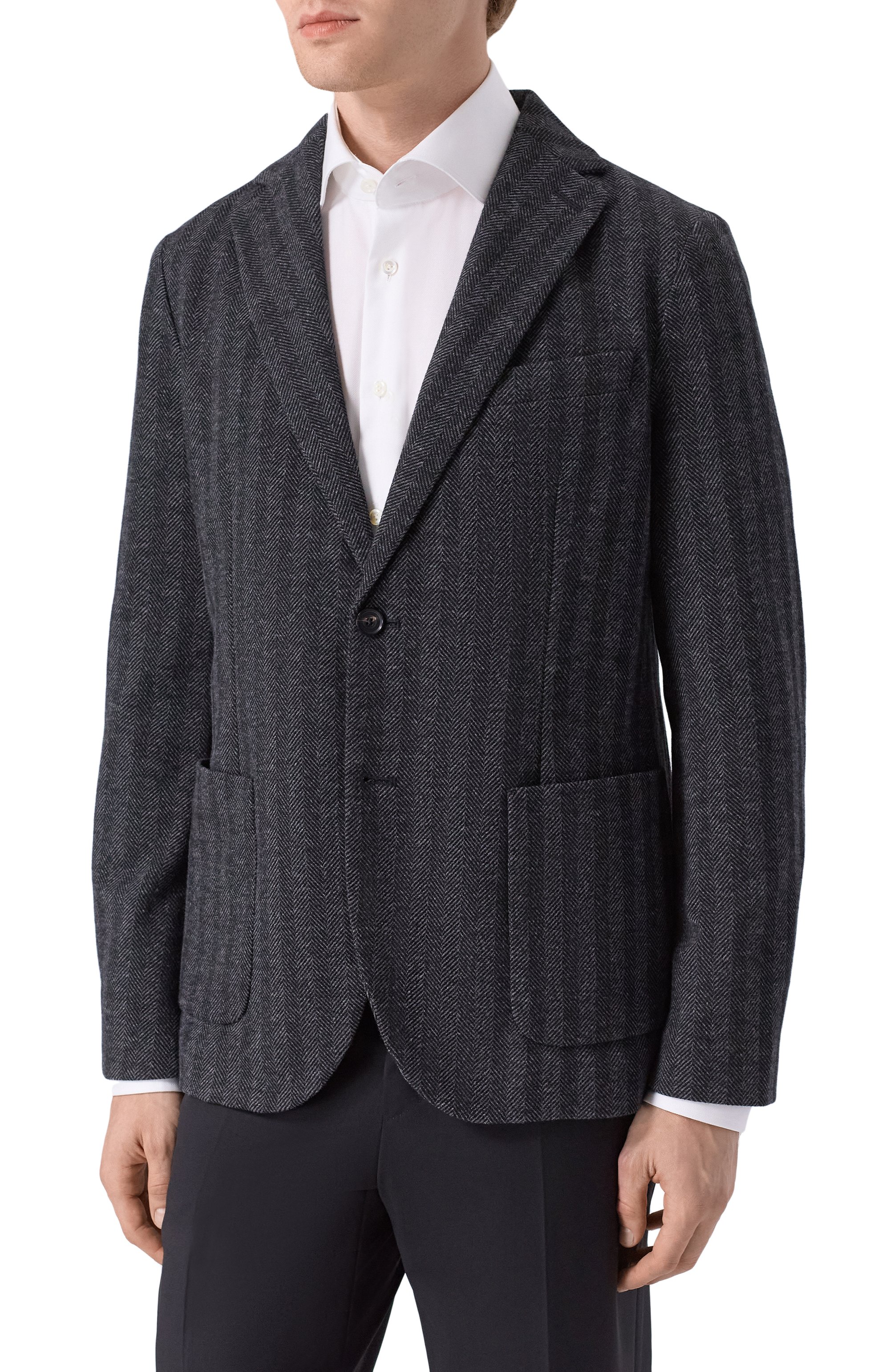 Пиджак из шерсти и хлопка CIRCOLO 1901, арт. CN5061, фото 4