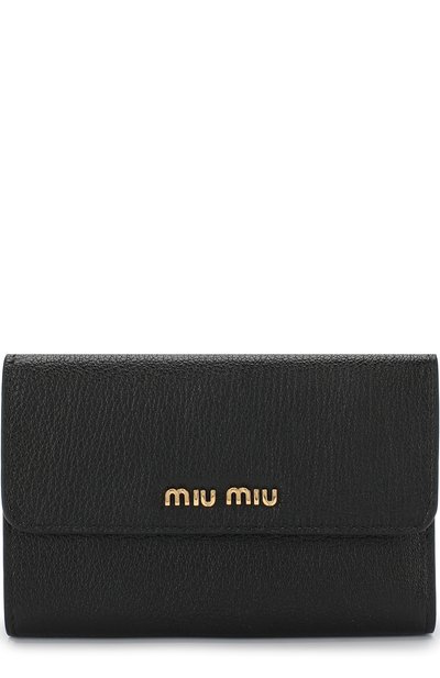 Кожаный кошелек с клапаном MIU MIU, арт. 5ML014-2BJI-F0LJ4, фото 1