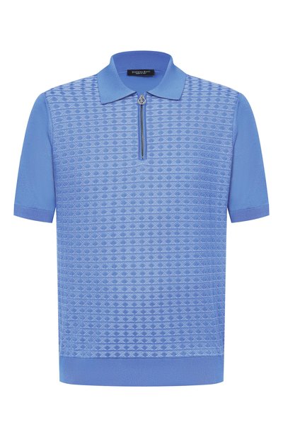 Мужская поло из шелка и хлопка STEFANO RICCI, арт. K212038P31/F26194_002