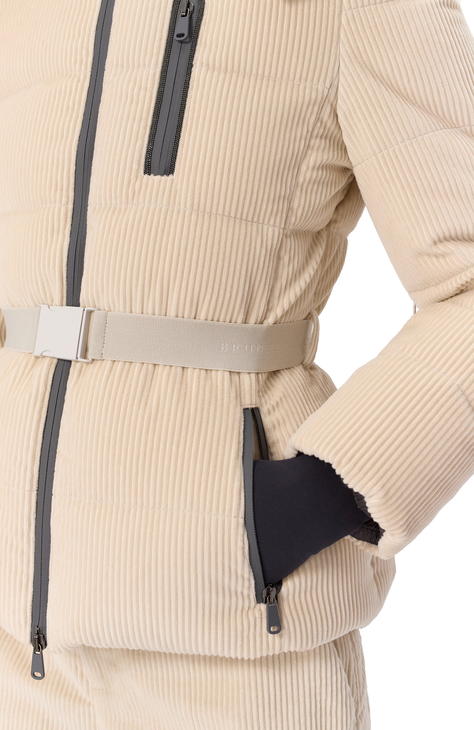 Вельветовый пуховик BRUNELLO CUCINELLI, арт. MM1807907, фото 5