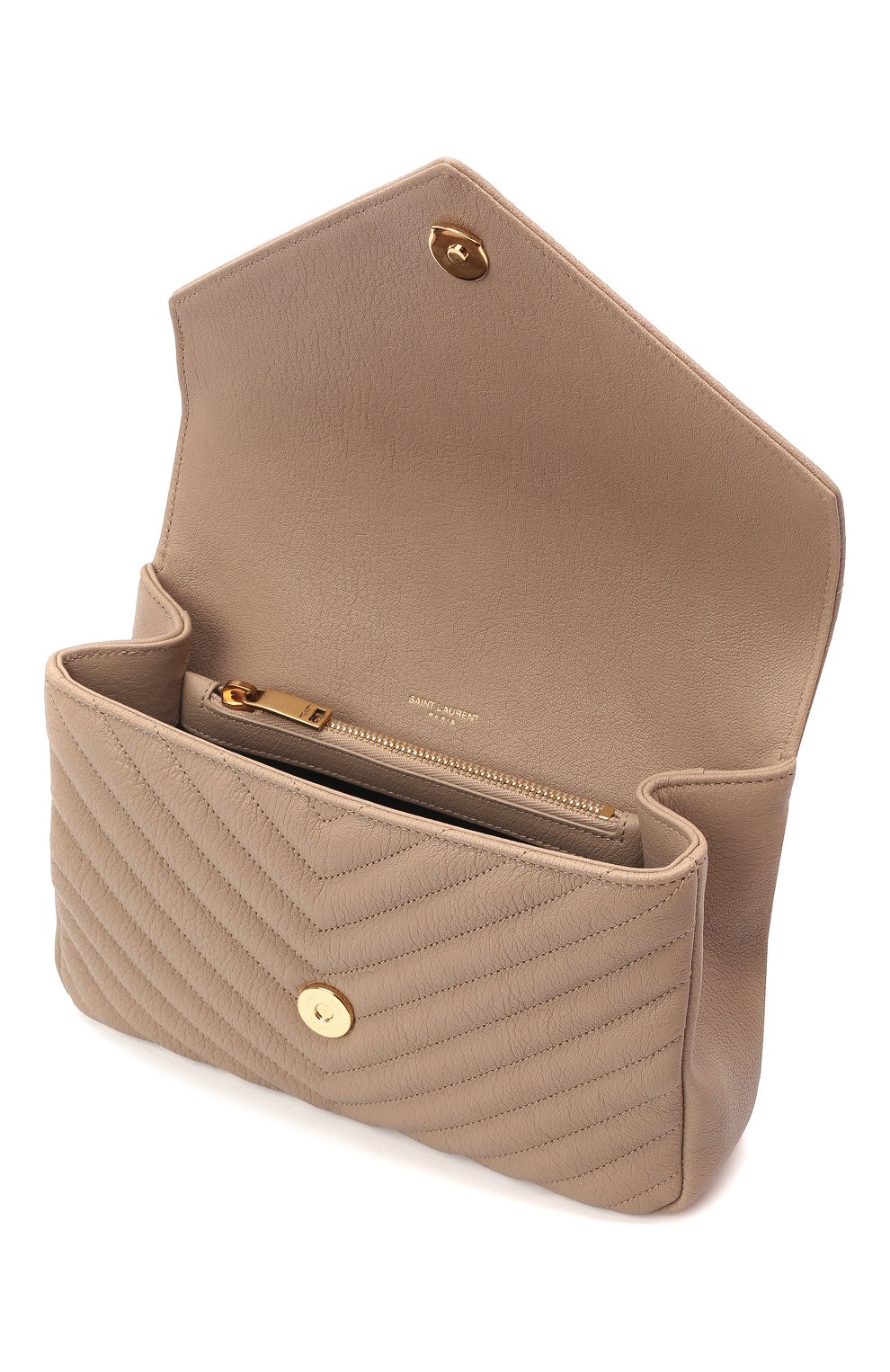 Сумка college medium SAINT LAURENT светло-бежевого цвета по цене 339500 руб., арт. 600279/BRM07, фото 5 Сумка college medium SAINT LAURENT, арт. 600279/BRM07, фото 5