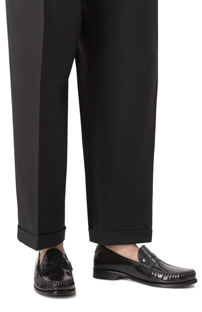Кожаные пенни-лоферы le loafer SAINT LAURENT, арт. 670231/AAA7R, фото 3