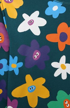 Детская комплект из свитшота с брюками STELLA MCCARTNEY синего цвета, арт. TT3A50 | Фото 6 (Материал сплава: Проставлено; Рукава: Длинные; Драгоценные камни: Проставлено; Материал внешний: Хлопок; Девочки Кросс-КТ: Костюмы-спорт)
