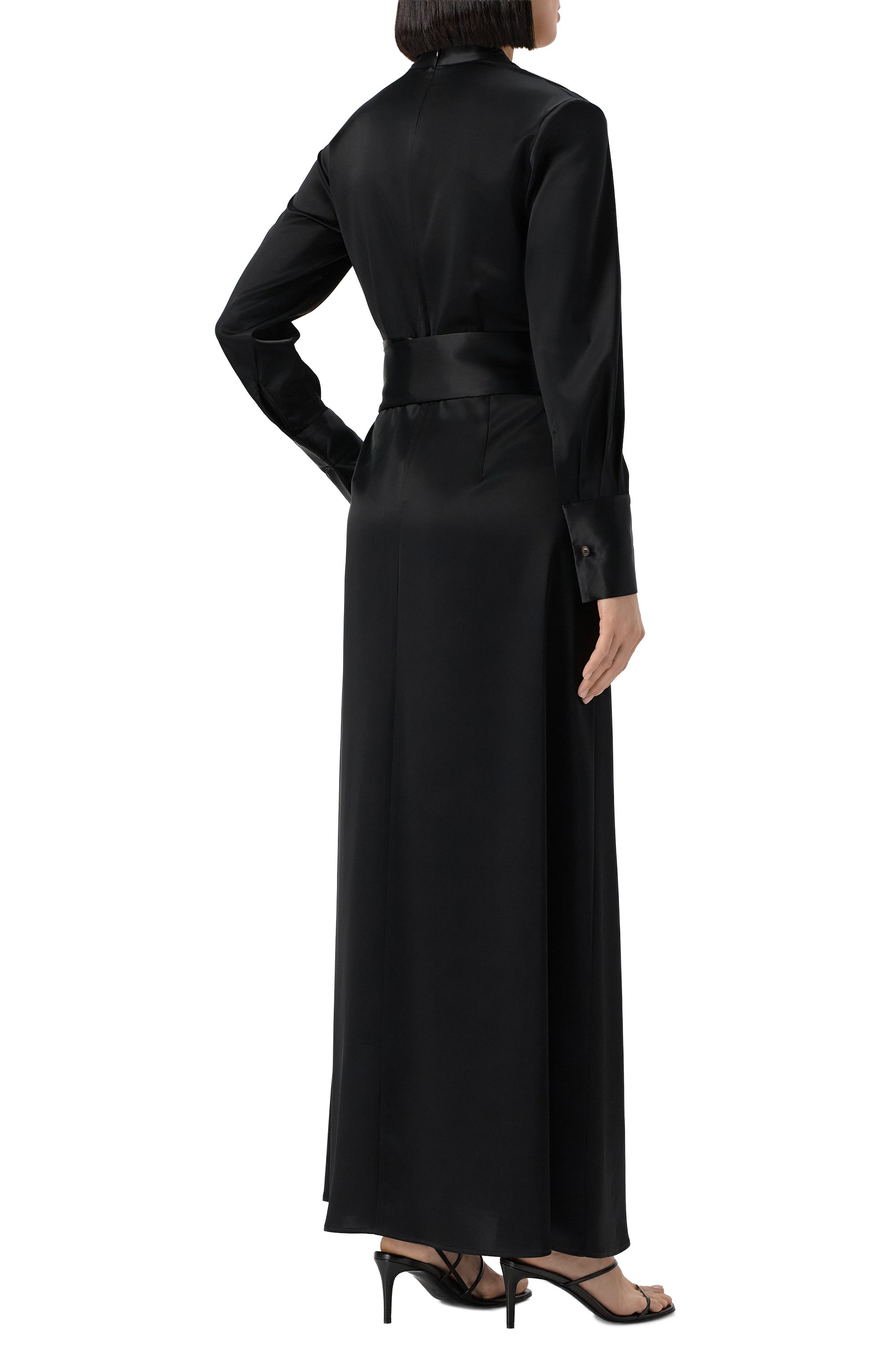 Атласное платье KITON, арт. D60302K04S4607, фото 4