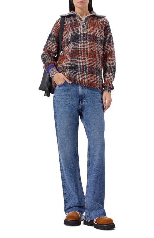 Замшевые сабо Moschino MA10864H0N/ME0 Коричневый  MA10864H0N/ME0 Фото 3