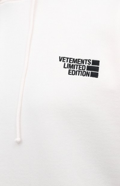 Хлопковое худи VETEMENTS, арт. UE51TR730W 1604/W, фото 5