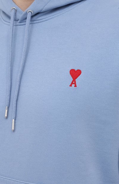 Хлопковое худи AMI, арт. E21HJ008.730, фото 5