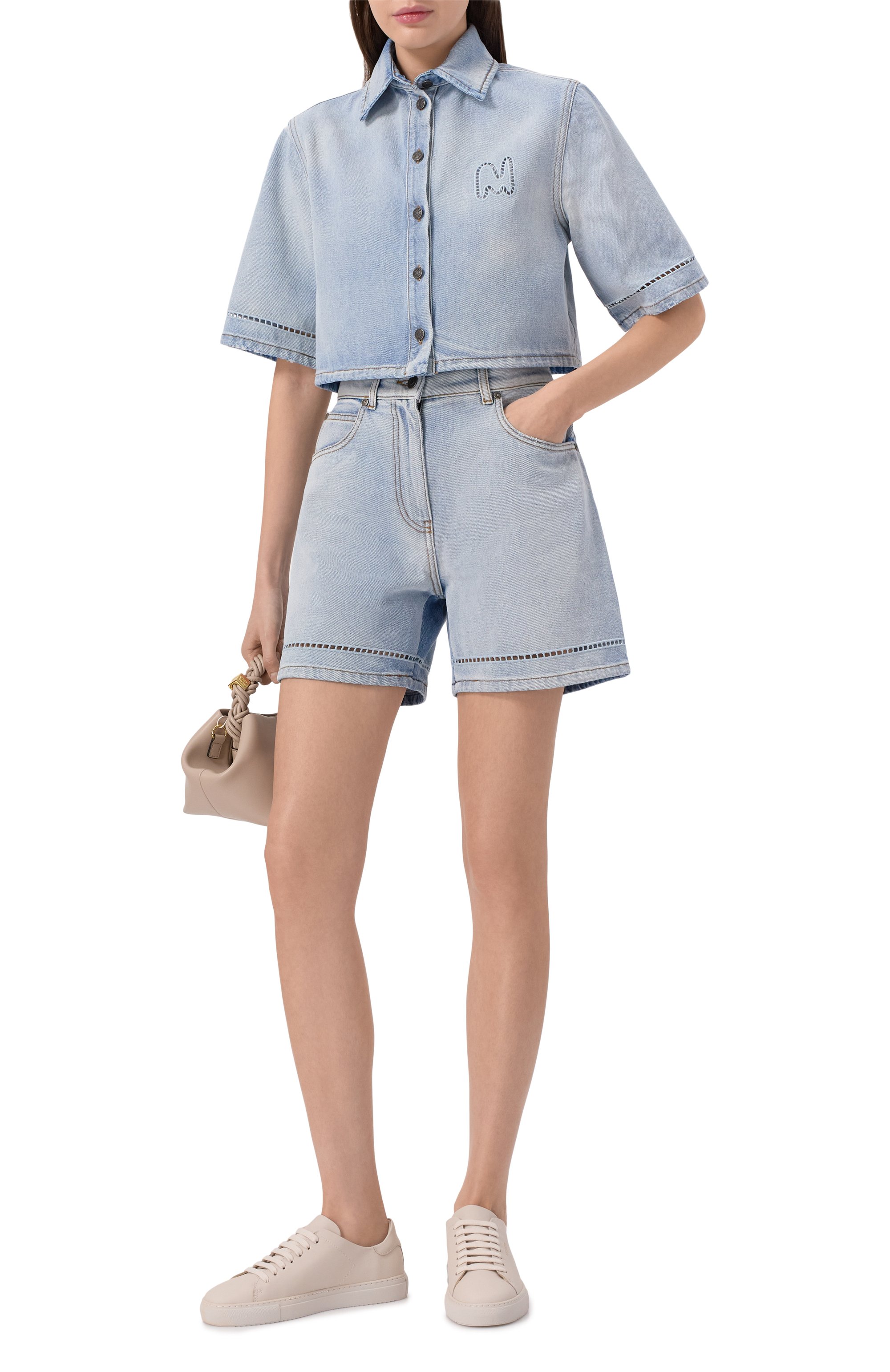 Джинсовые шорты MSGM, арт. 3841MDB230X/257271, фото 2