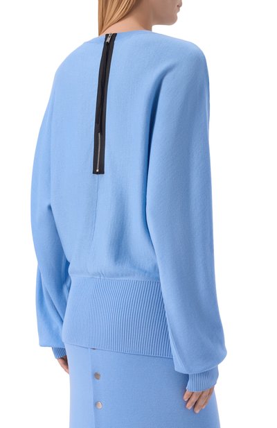 Шерстяной пуловер LANVIN голубого цвета по цене 225000 руб., арт. RW-P00054-K107-E26, фото 4 Шерстяной пуловер LANVIN, арт. RW-P00054-K107-E26, фото 4