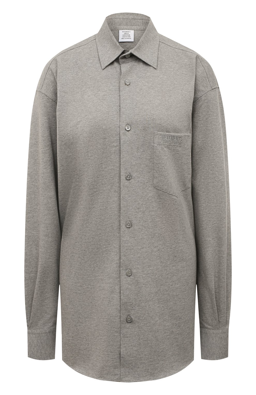 Хлопковая рубашка VETEMENTS, арт. UA53SH100G 1602/W, фото 1