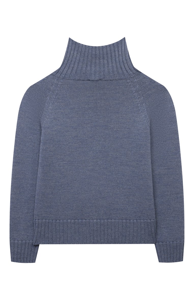 Детская комплект из свитера и брюк WOOL AND COTTON синего цвета, арт. VRUSP-R16 | Фото 3 (Материал внешний: Шерсть; Материал сплава: Проставлено; Девочки Кросс-КТ: Костюмы-спорт; Драгоценные камни: Проставлено; Рукава: Длинные; Ростовка одежда: 5 лет | 110 см, 6 лет | 116 см, 10 - 11 лет | 140 - 146см, 24 мес | 92 см)