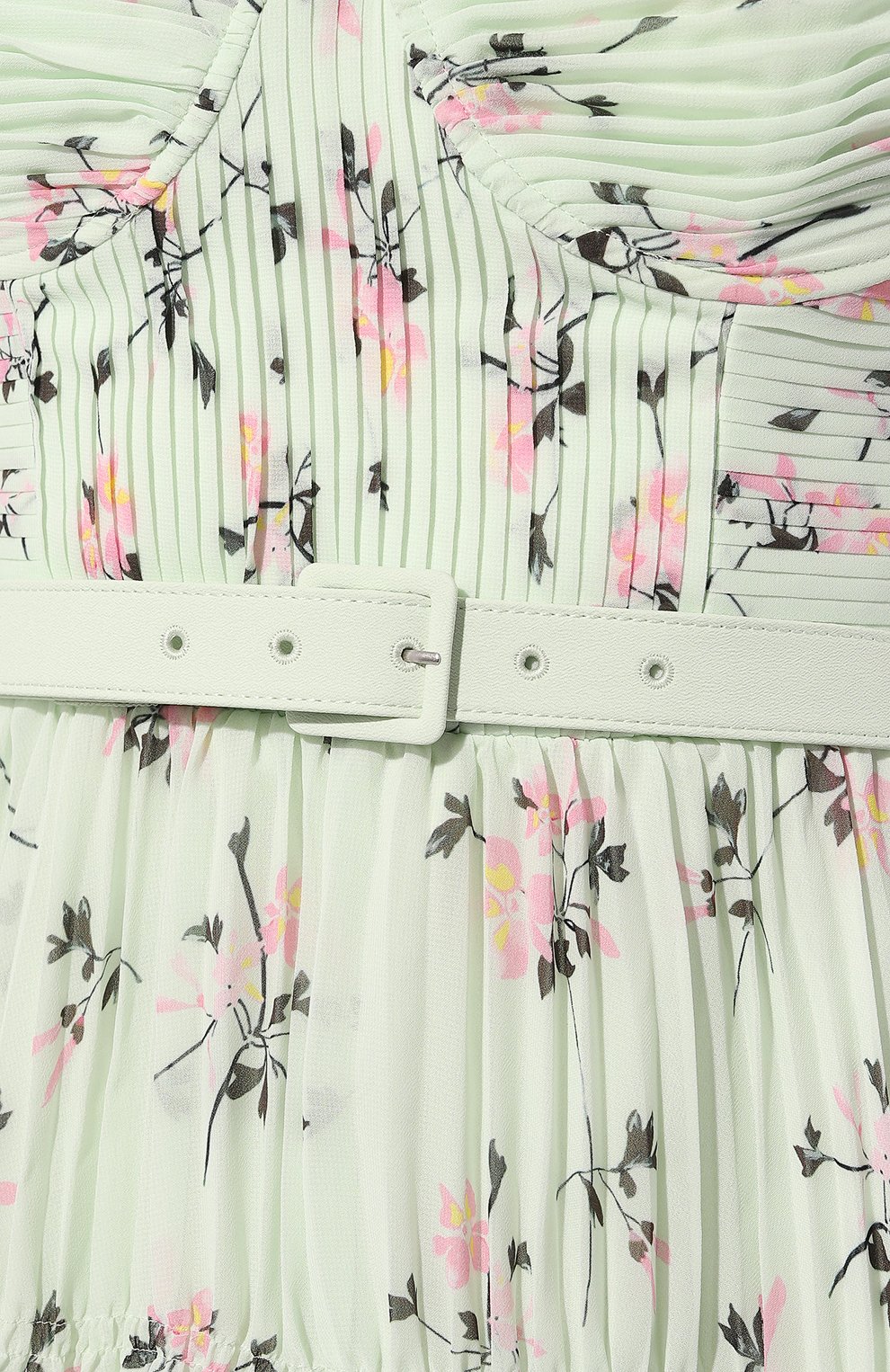 Платье SELF-PORTRAIT салатового цвета по цене 41600 руб., арт. PF23-031S-G, фото 5 Платье SELF-PORTRAIT, арт. PF23-031S-G, фото 5