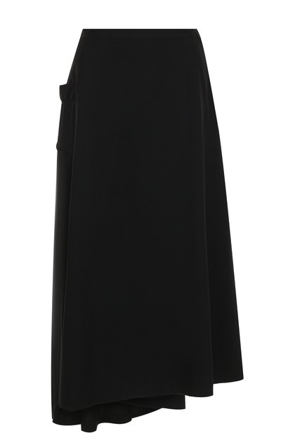 Женская однотонная шерстяная юбка-миди YOHJI YAMAMOTO, арт. FW-S19-822