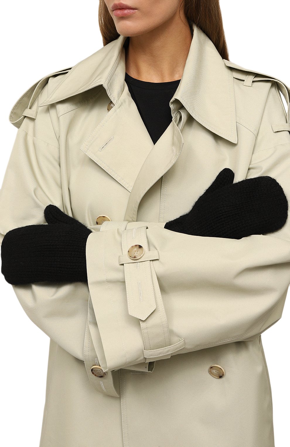 Кашемировые варежки TEGIN, арт. 4891-9907, фото 2