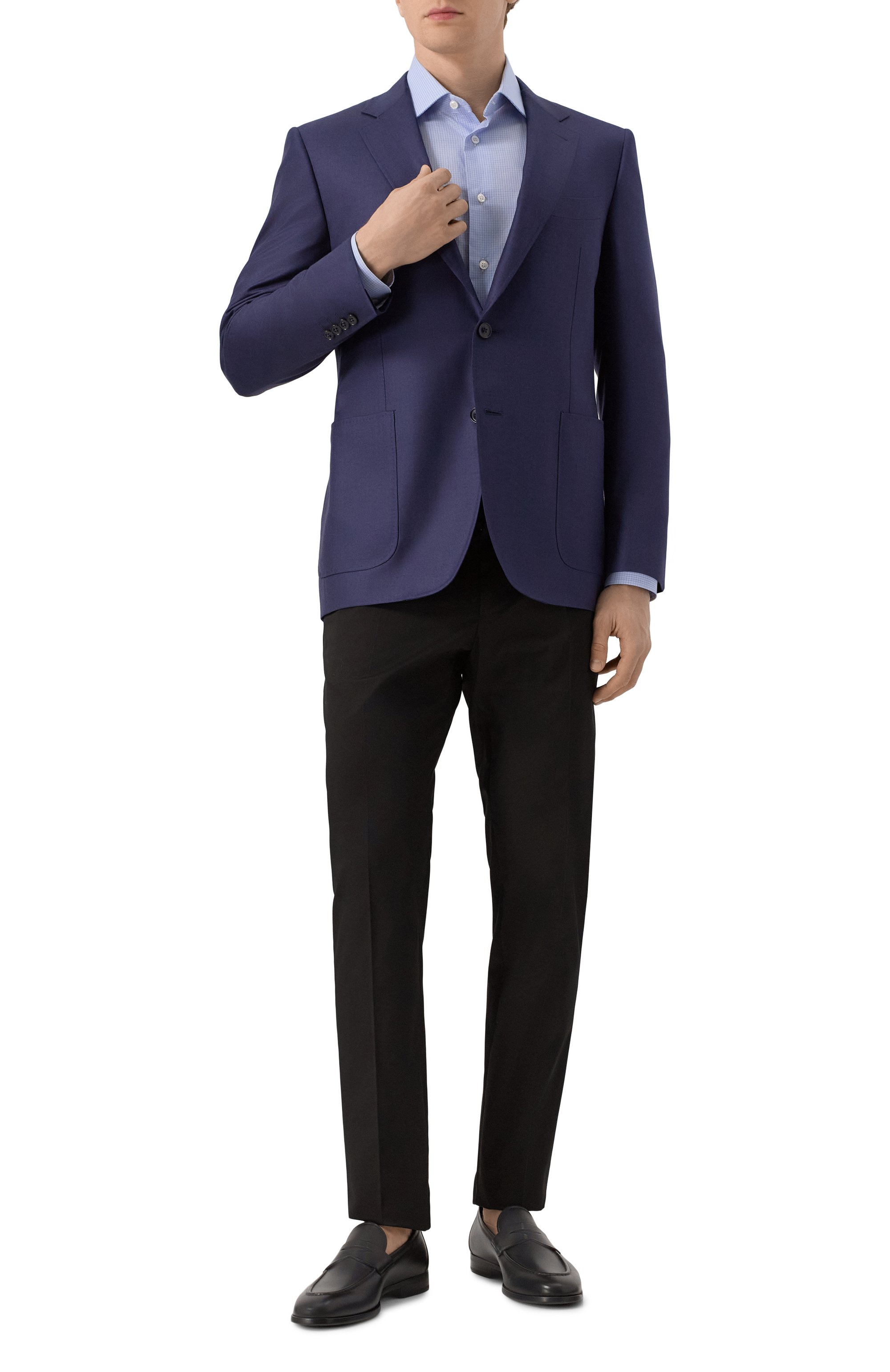 Пиджак из кашемира и шелка CANALI, арт. E11288 CX05566, фото 3