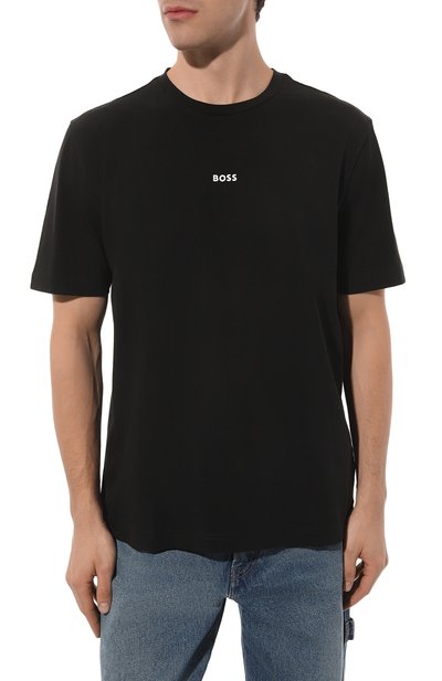 Хлопковая футболка BOSS ORANGE, арт. 50473278, фото 3