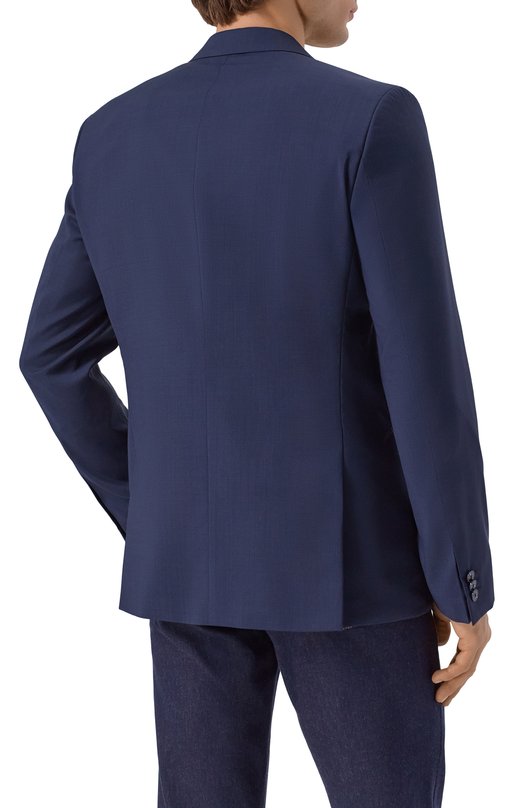 Шерстяной пиджак HUGO 50558082 Синий  50558082 Фото 5