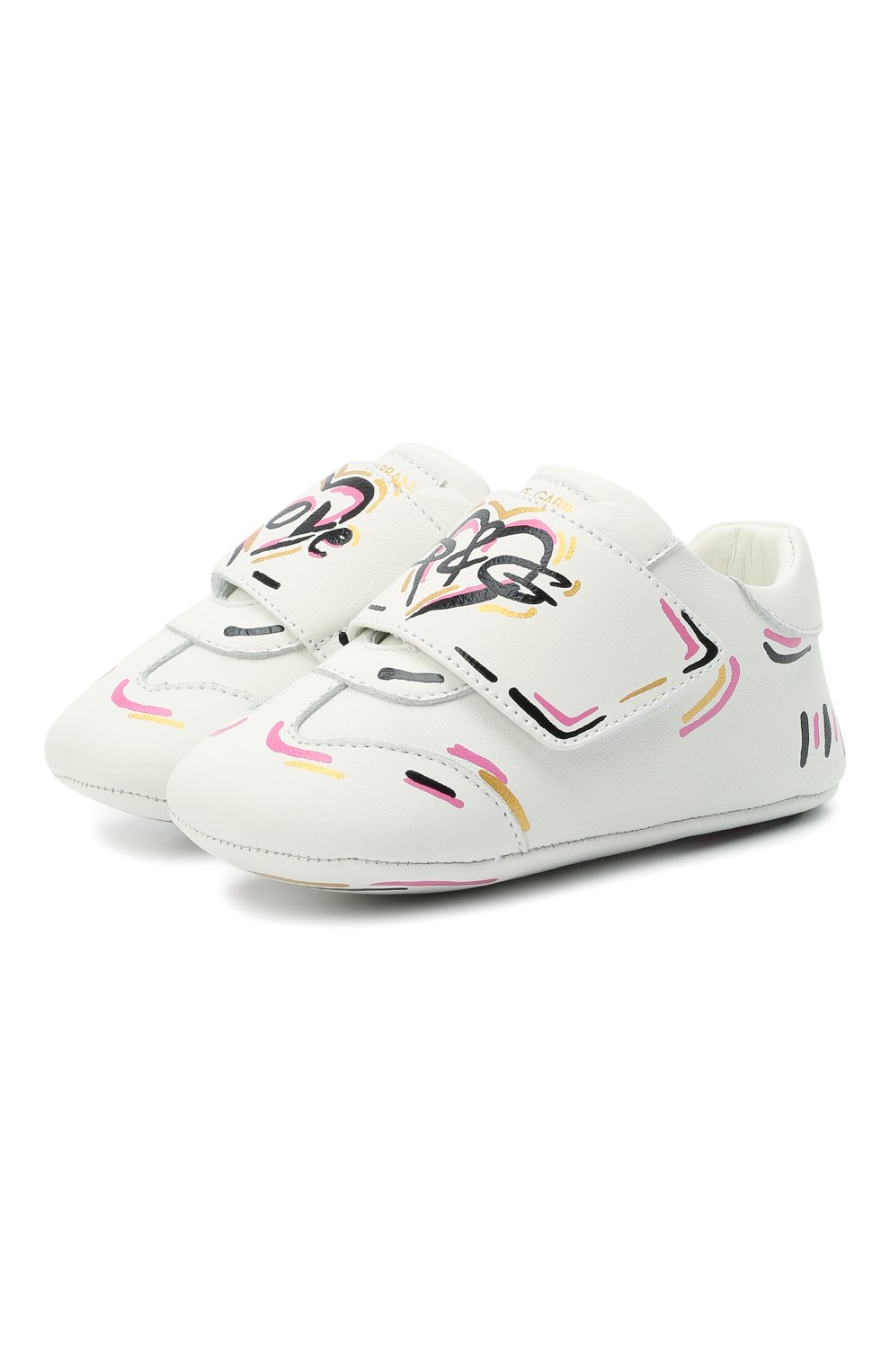 Кожаные кеды DOLCE & GABBANA белого цвета по цене 22100 руб., арт. DK0109/AW447, фото 1 Кожаные кеды DOLCE & GABBANA, арт. DK0109/AW447, фото 1