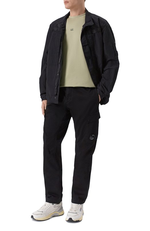 Хлопковая футболка C.P. Company 20CMTS114A/006374G Хаки  20CMTS114A/006374G Фото 2