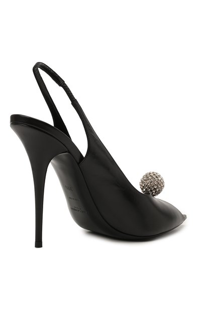 Кожаные босоножки lola SAINT LAURENT, арт. 658403/2V700, фото 4