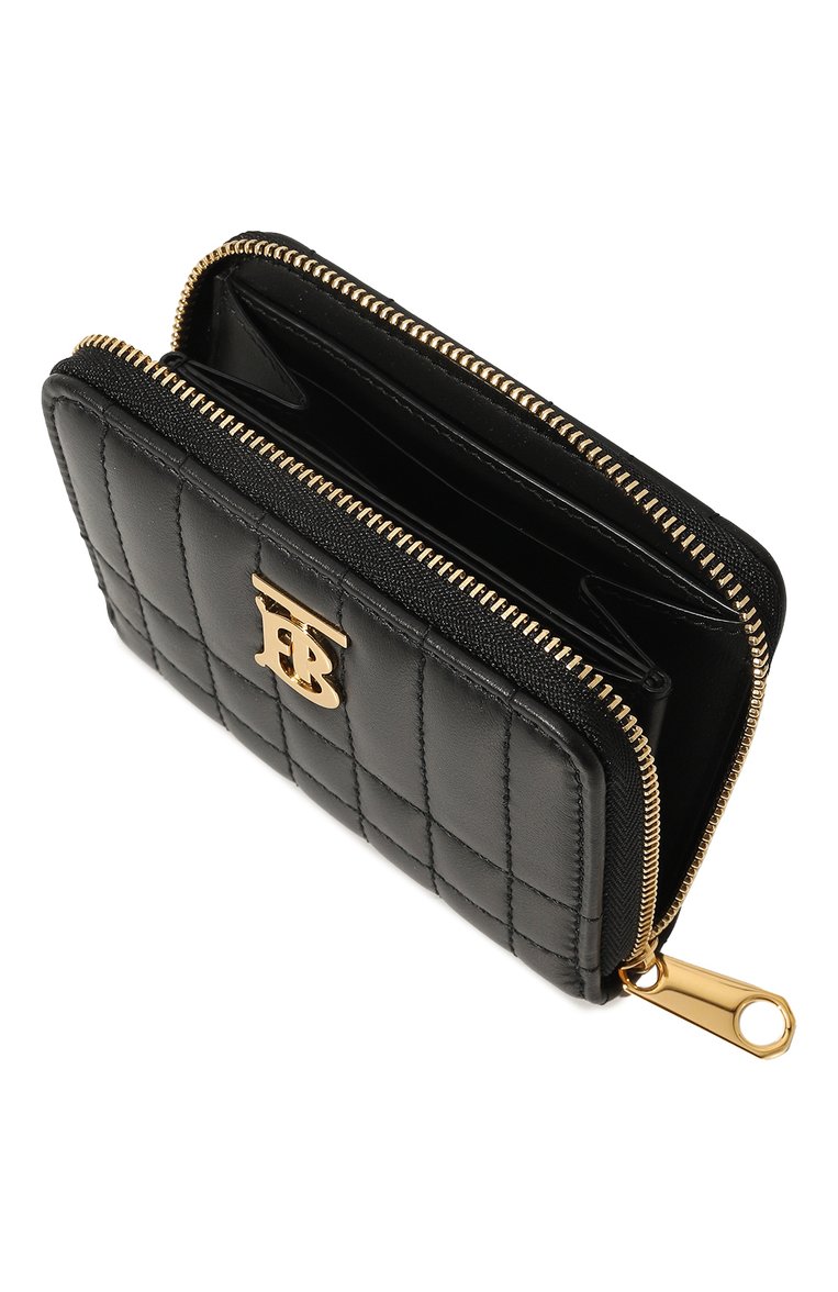 Женские кожаное портмоне BURBERRY черного цвета, арт. 8062373 | Фото 3 (Материал: Натуральная кожа; Нос: Не проставлено)