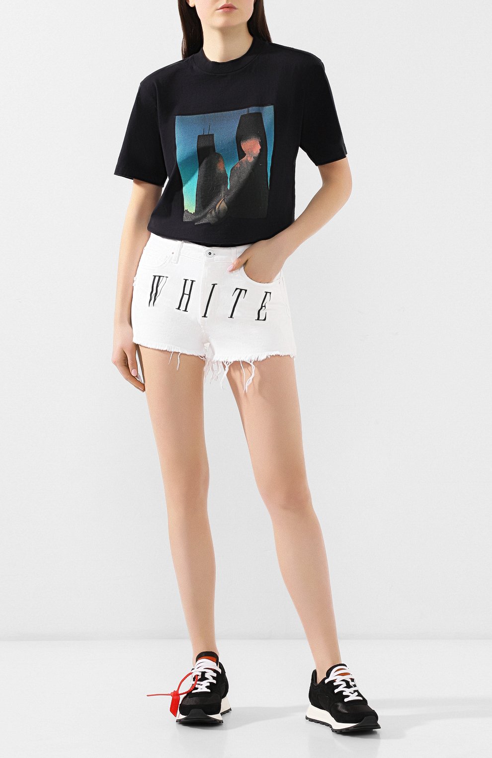 Хлопковая футболка OFF-WHITE, арт. 0WAA049S19D960811088, фото 2