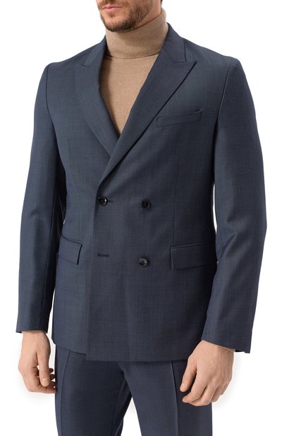 Шерстяной костюм BOSS темно-синего цвета по цене 92400 руб., арт. 50518118, фото 4 Шерстяной костюм BOSS, арт. 50518118, фото 4