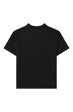 Детская хлопковая футболка DOLCE & GABBANA черно-белого цвета, арт. L4JTHV/G70K4/2-6 | Фото 2 (Драгоценные камни: Проставлено; Рукава: Короткие; Материал сплава: Проставлено; Мальчики Кросс-КТ: Футболка-одежда; Материал внешний: Хлопок; Ростовка одежда: 4 года | 104 см, 5 лет | 110 см, 6 лет | 116 см, 2 года | 92 см, 3 года | 98 см)