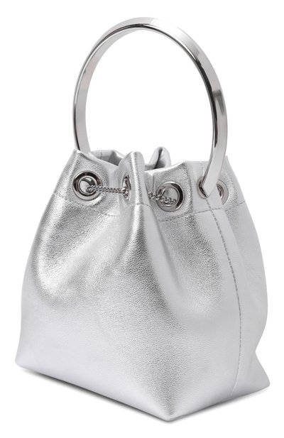 Сумка bon bon JIMMY CHOO серебряного цвета по цене 138000 руб., арт. B0NB0NFSJ, фото 4 Сумка bon bon JIMMY CHOO, арт. B0NB0NFSJ, фото 4