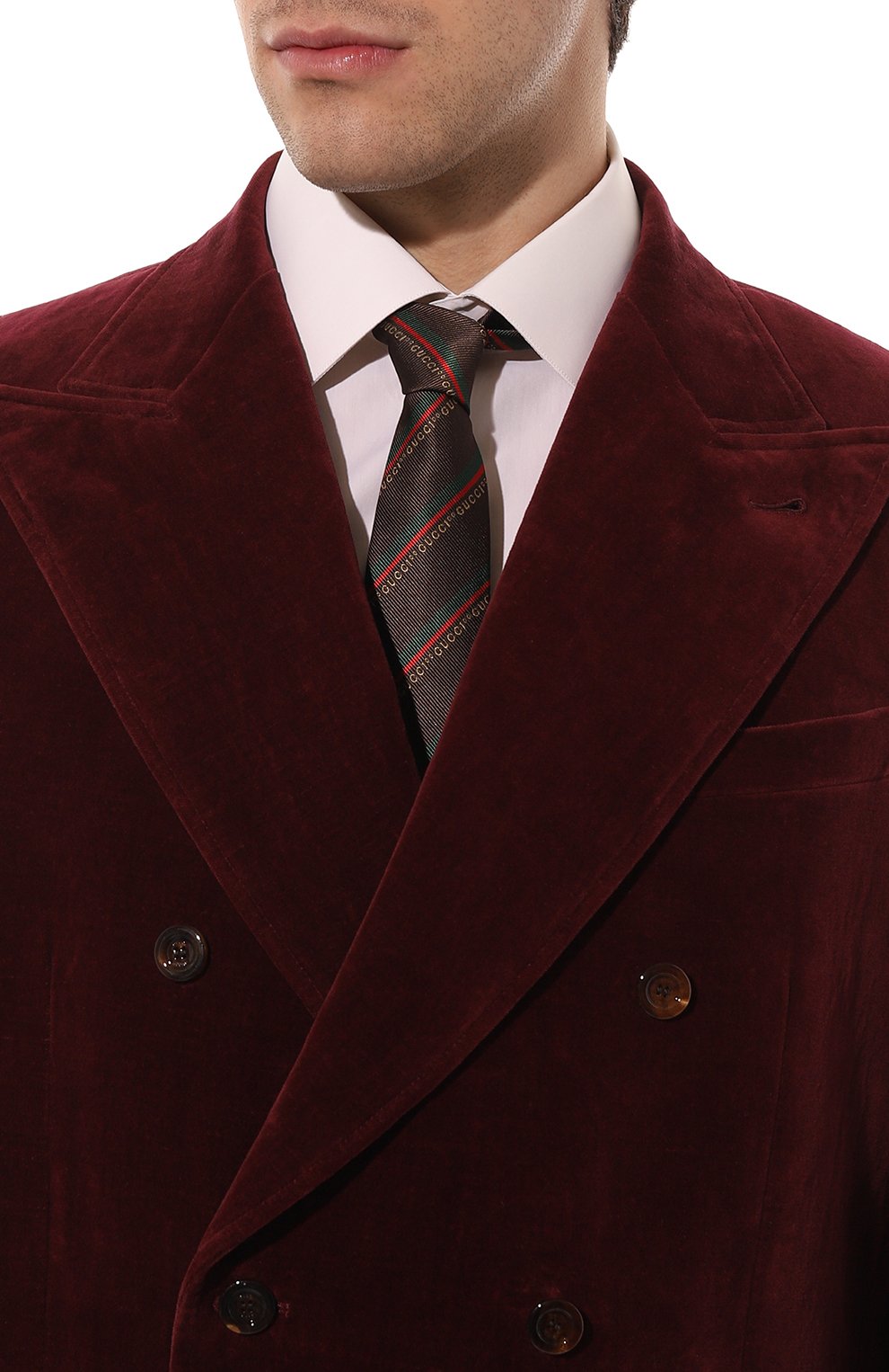 Шелковый галстук GUCCI, арт. 672469 4E002, фото 2