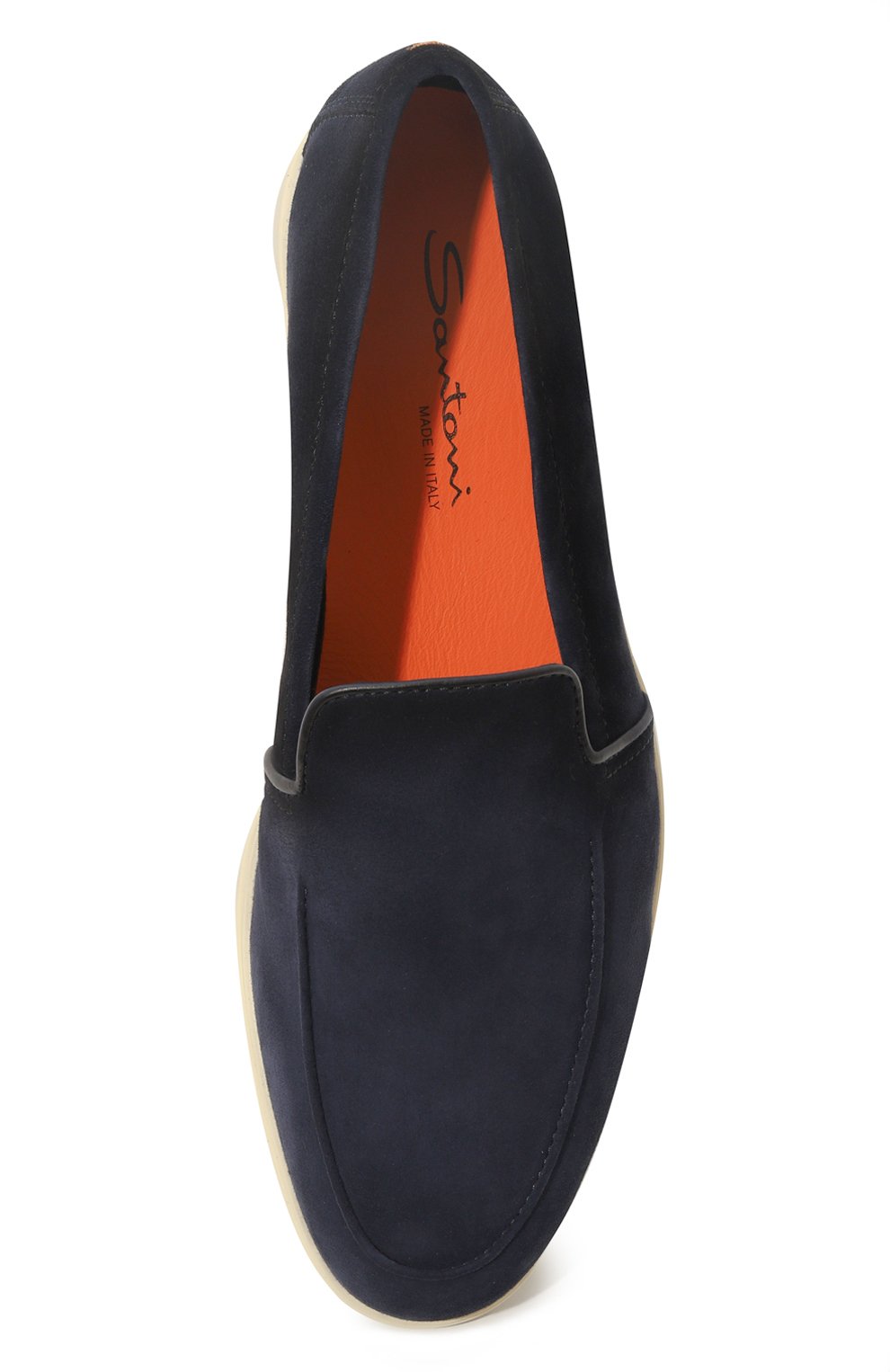 Замшевые лоферы malibu SANTONI, арт. MGAG18829TICSTZ0U60, фото 6