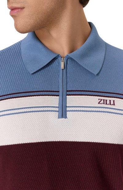 Поло из хлопка и шелка ZILLI, арт. KZP002M0142VTHL00, фото 5