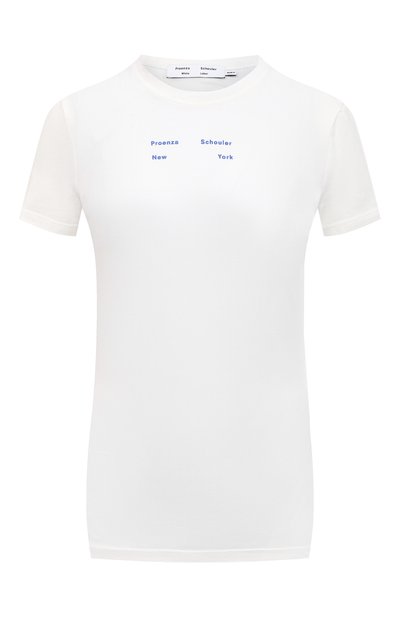 Женская хлопковая футболка PROENZA SCHOULER WHITE LABEL, арт. WL2114226-JC144