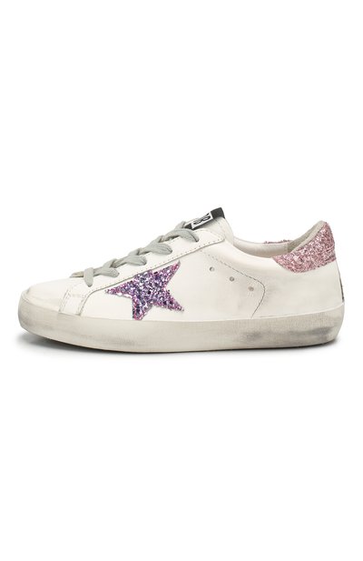 Кожаные кеды superstar GOLDEN GOOSE DELUXE BRAND белого цвета по цене 25400 руб., арт. G35KS301.B14, фото 2 Кожаные кеды superstar GOLDEN GOOSE DELUXE BRAND, арт. G35KS301.B14, фото 2