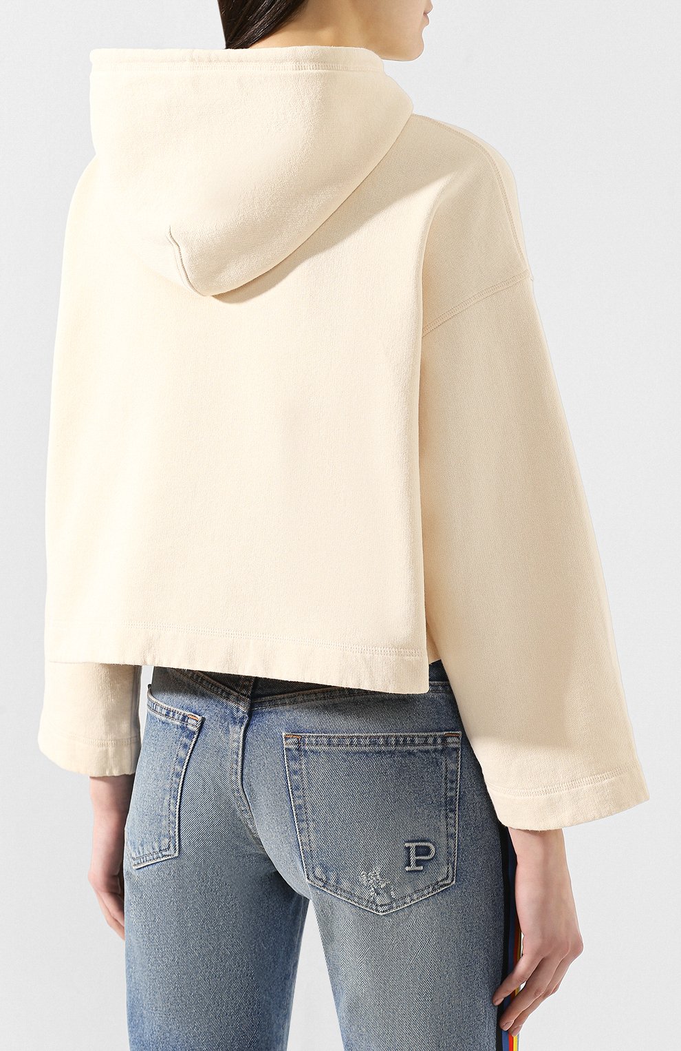 Хлопковое худи NANUSHKA, арт. M00NEY_CREME_C0TT0N FLEECE, фото 4