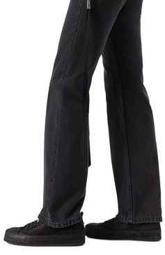 Женские замшевые кеды nono ANN DEMEULEMEESTER черного цвета, арт. B0012569/LT147 | Фото 3 (Подошва: Платформа; Материал внутренний: Натуральная кожа; Материал сплава: Проставлено; Драгоценные камни: Проставлено; Материал внешний: Натуральная кожа, Замша; Материал утеплителя: Без утеплителя; Кросс-КТ: Низкие; Стили: Кэжуэл)