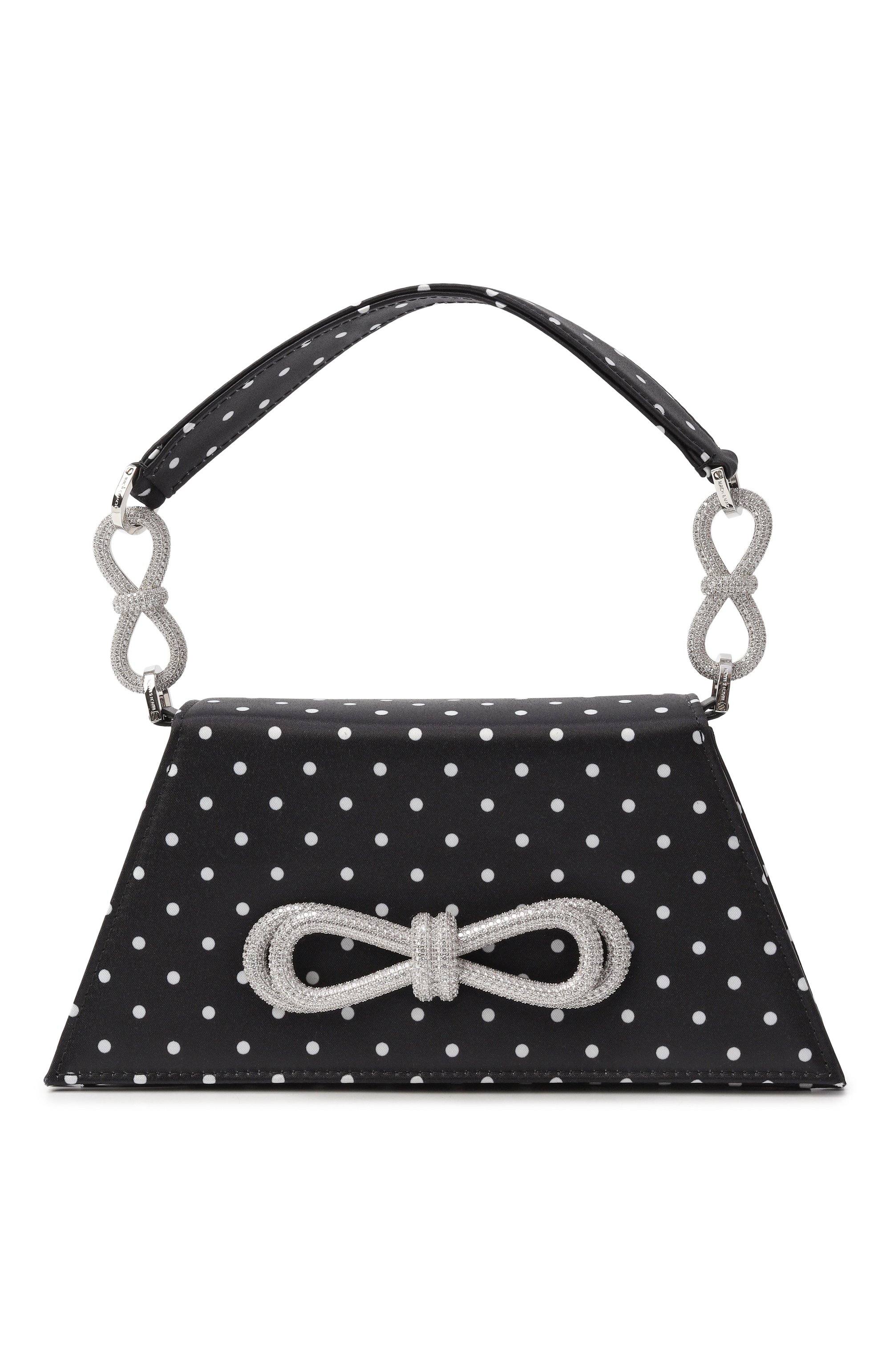 Сумка double bow samantha medium MACH & MACH, арт. PF25-B0101-D0T-BLWH, фото 1