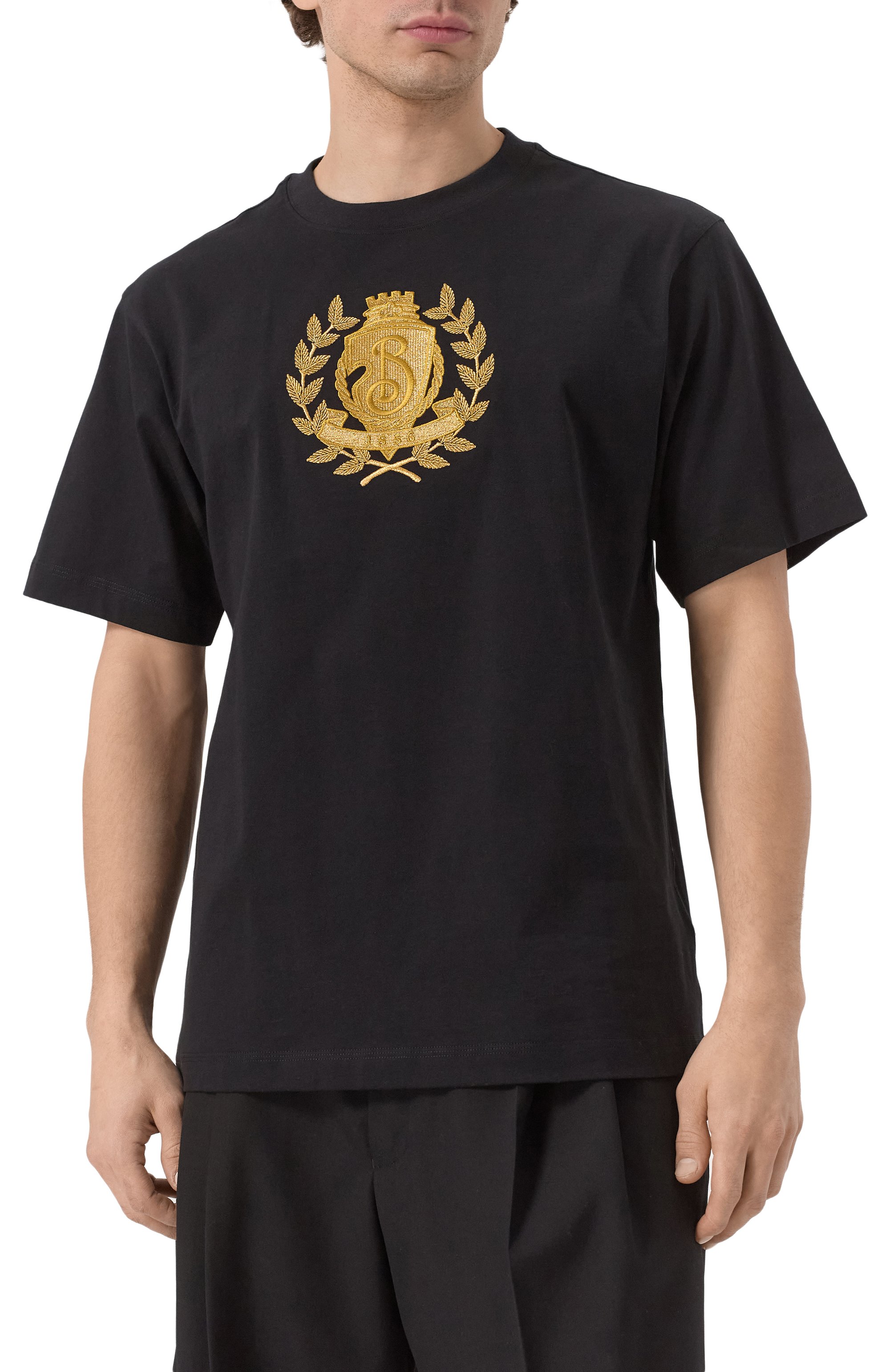 Хлопковая футболка BURBERRY, арт. 8108167, фото 3