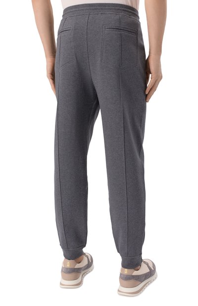 Хлопковые джоггеры BRUNELLO CUCINELLI, арт. MW8633315G, фото 4