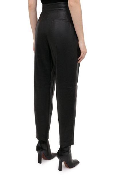 Кожаные брюки DOLCE & GABBANA черного цвета по цене 236500 руб., арт. FTBYEL/HULJ7, фото 4 Кожаные брюки DOLCE & GABBANA, арт. FTBYEL/HULJ7, фото 4
