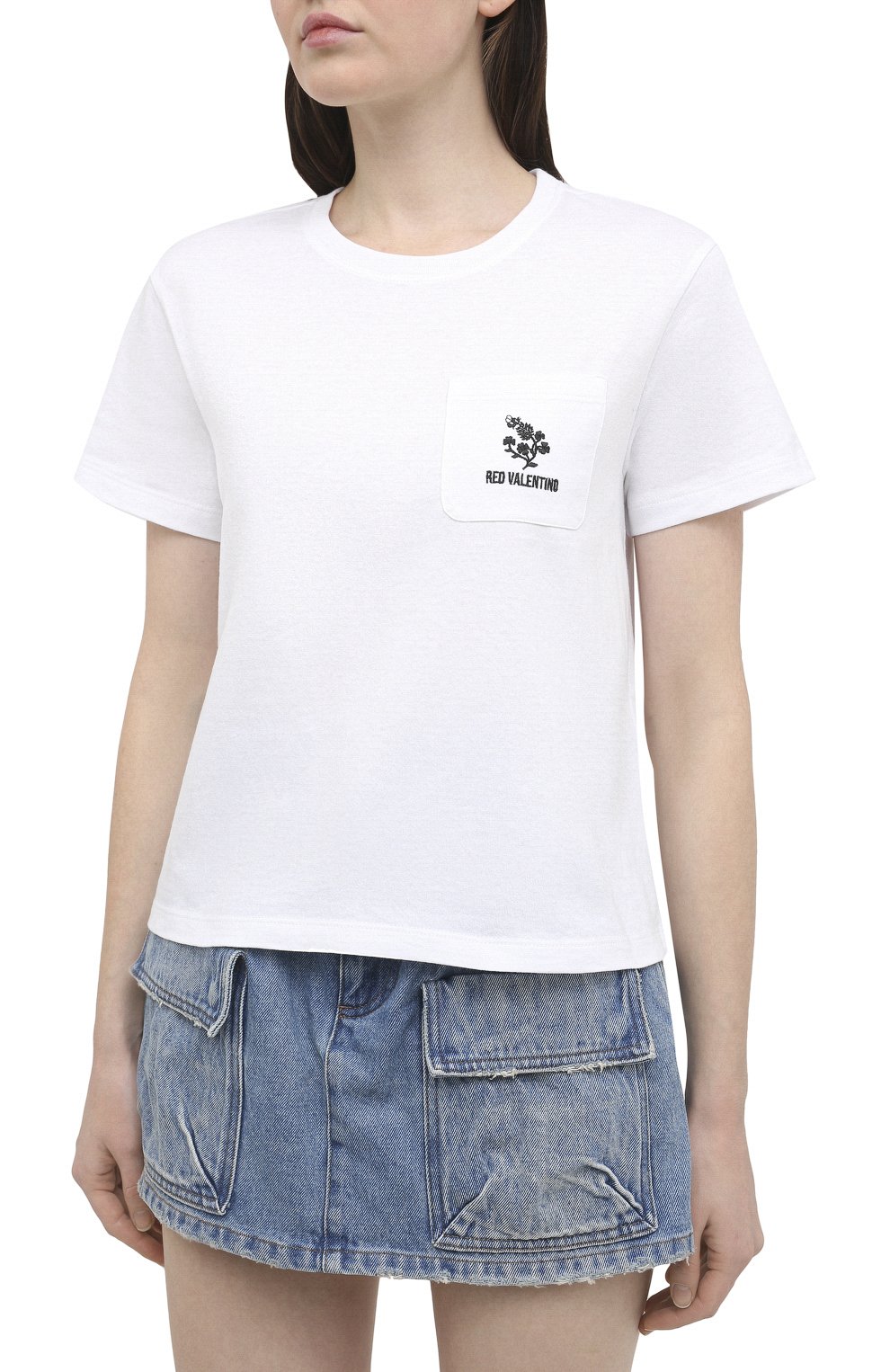 Хлопковая футболка REDVALENTINO, арт. VR3MG08K/5PM, фото 3