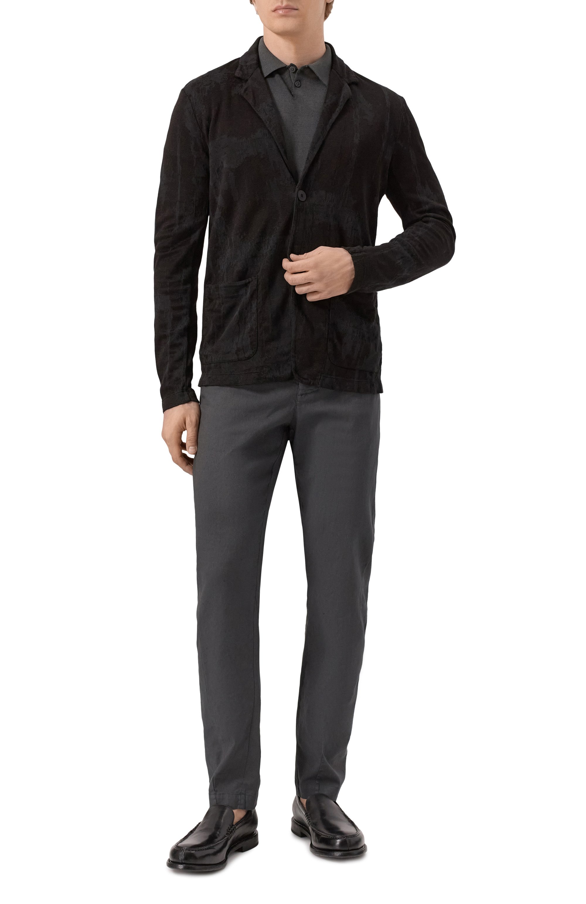 Пиджак изо льна и хлопка TRANSIT, арт. CFUTRZ18531, фото 2