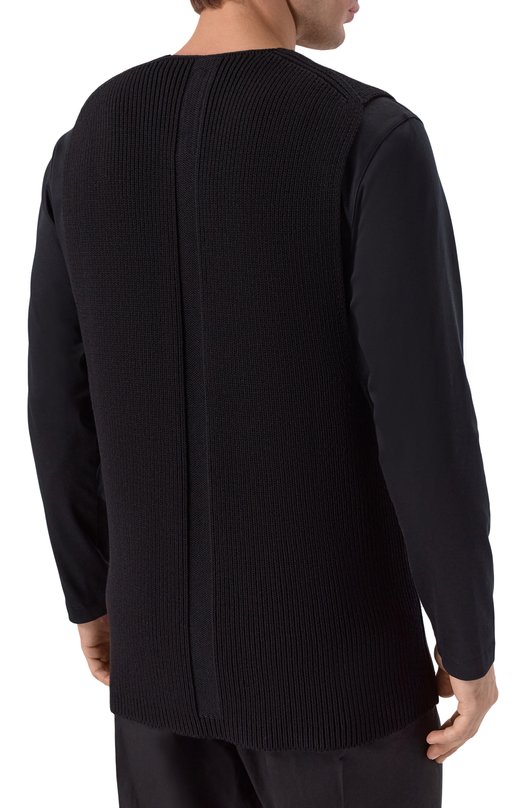 Шерстяной жилет Rick Owens RR02E1683/KWVH Чёрный  RR02E1683/KWVH Фото 4