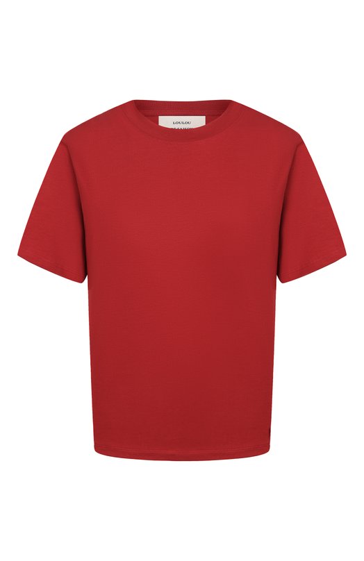 Хлопковая футболка Loulou de Saison TELANT0 LDS Красный TELANT0 LDS