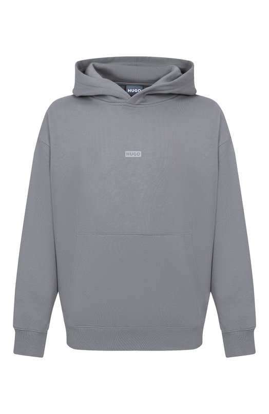 Хлопковое худи HUGO Blue 50510724 Серый 50510724