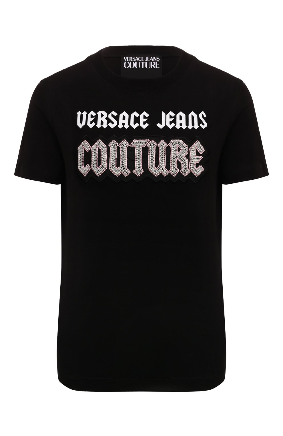 Хлопковая футболка VERSACE JEANS COUTURE, арт. 77HAHC02/CJ01C, фото 1